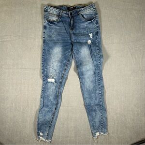 Icon Amsterdam Men's Distressed Skinny Fit Stretch Jeans Size 32 x 30